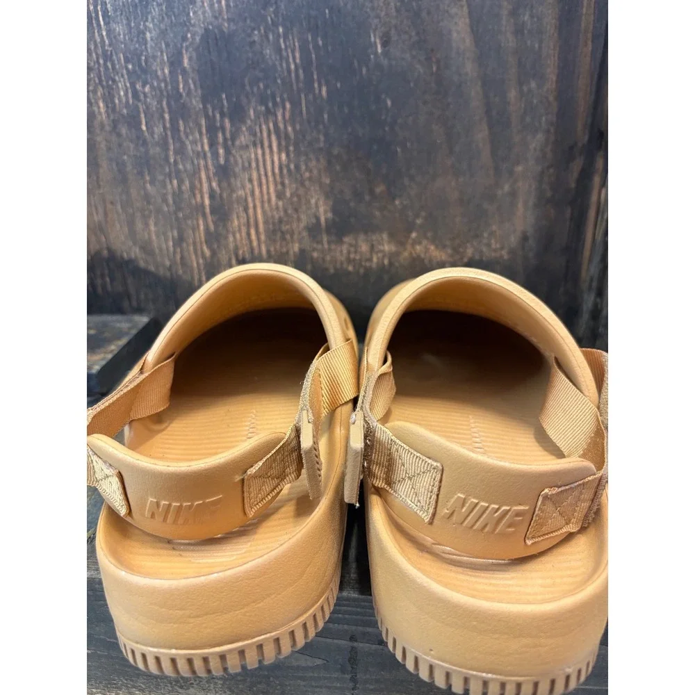 Nike Calm Mule Sesame Mens 7 Womens 8 Tan Beige Slip On Clog FB2185-200